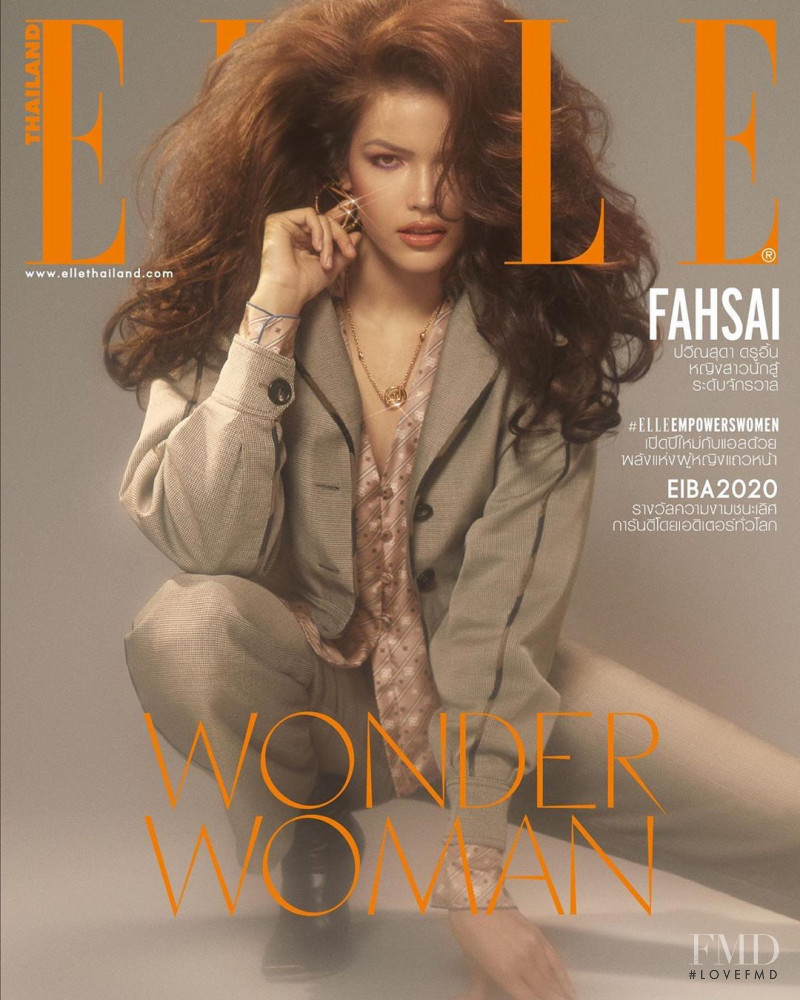 Jennifer Paweensuda featured on the Elle Thailand cover from January 2020
