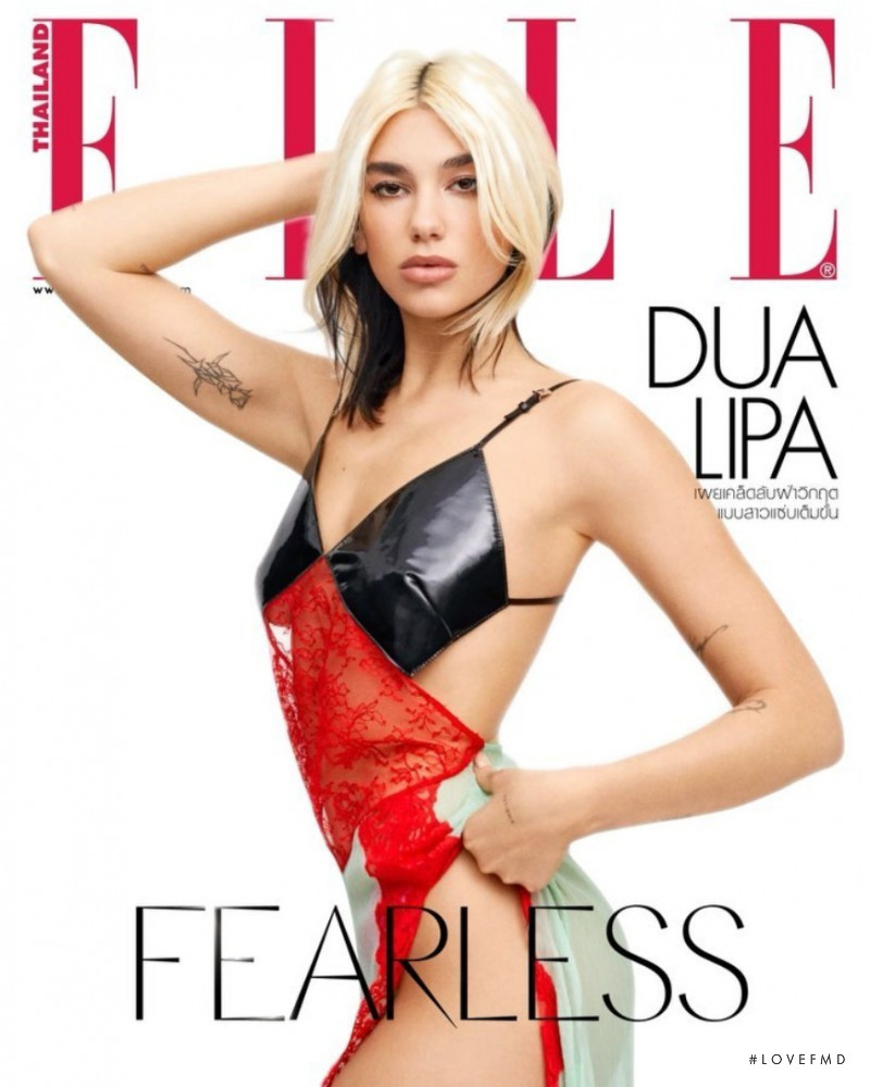 Dua Lipa featured on the Elle Thailand cover from June 2020