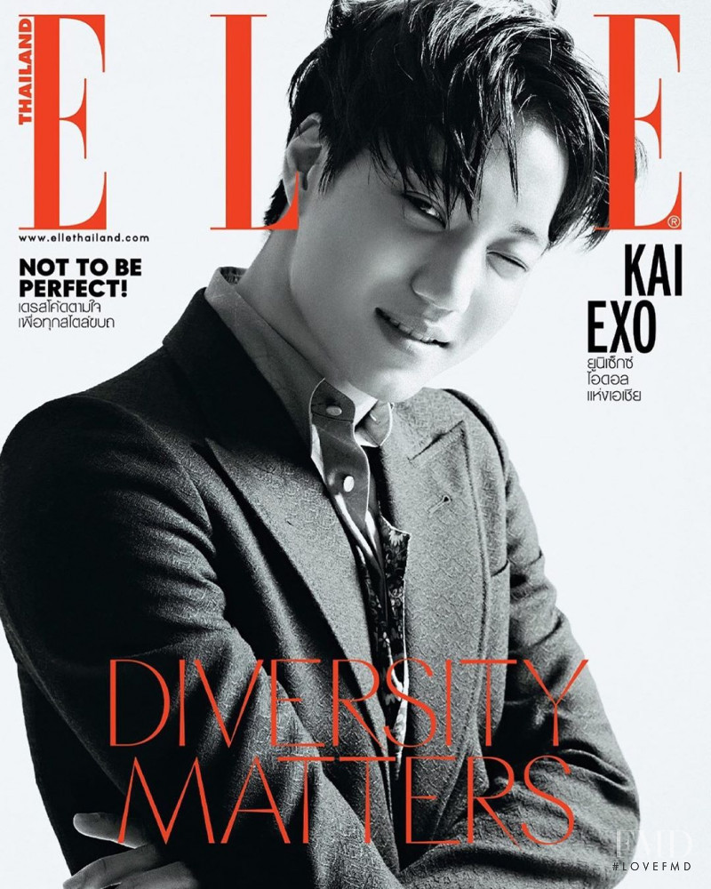 Kai Exo featured on the Elle Thailand cover from May 2020