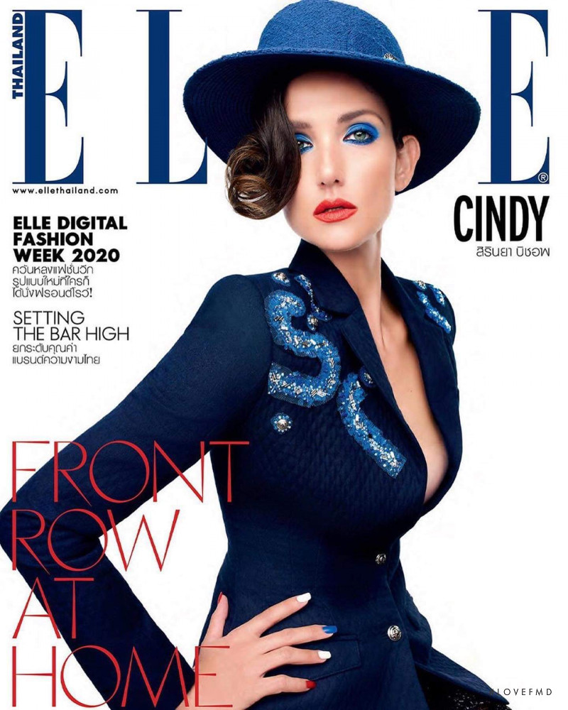 Sirinya Burbridge featured on the Elle Thailand cover from October 2020
