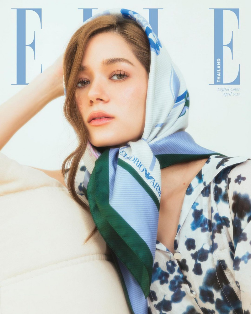 Violette Wautier featured on the Elle Thailand cover from April 2023