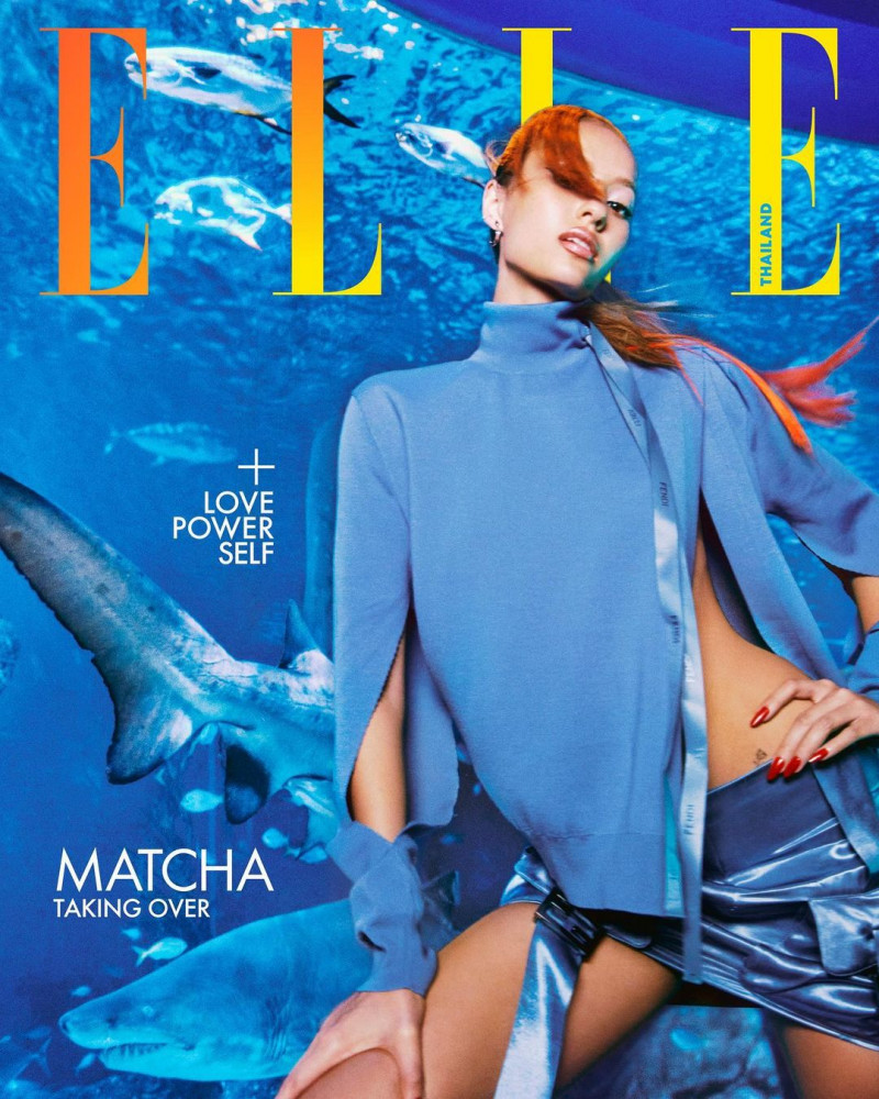 Matcha Mosimann featured on the Elle Thailand cover from February 2023