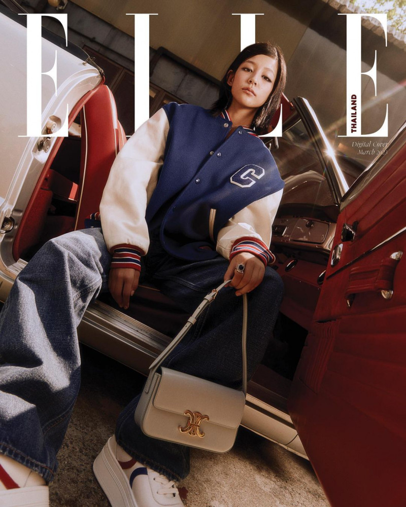 Bai Por-Thitiya Jirapornsil featured on the Elle Thailand cover from March 2023