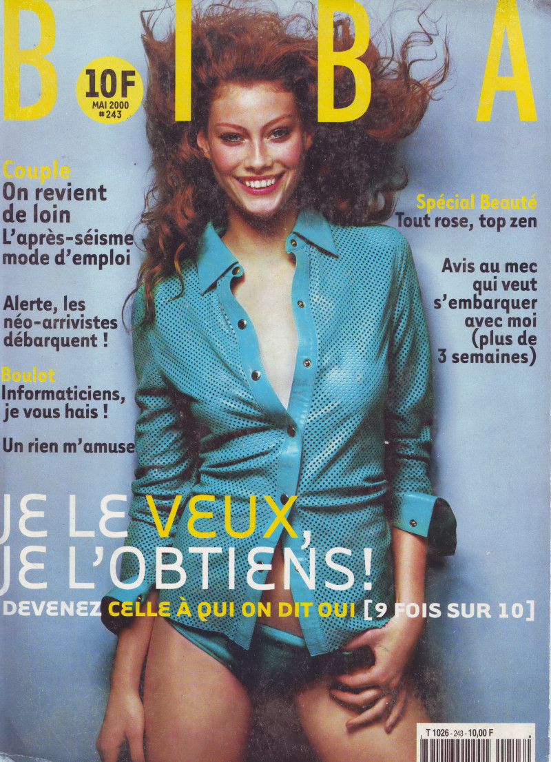 Alyssa Sutherland featured on the BIBA cover from May 2000