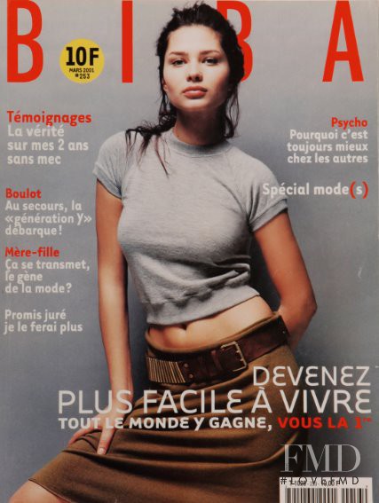 Ugne Andrikonyte featured on the BIBA cover from March 2001