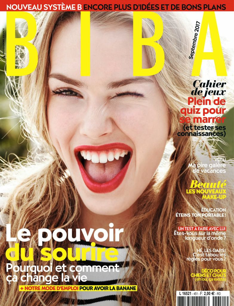  featured on the BIBA cover from September 2017