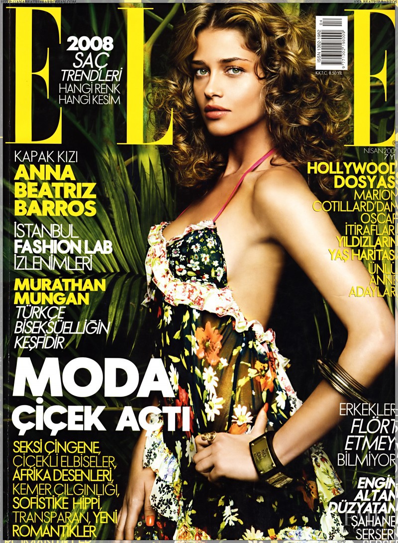 Ana Beatriz Barros featured on the Elle Turkey cover from April 2008