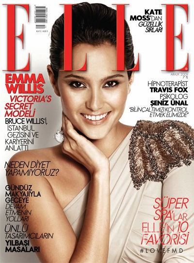 Emma Heming featured on the Elle Turkey cover from December 2009