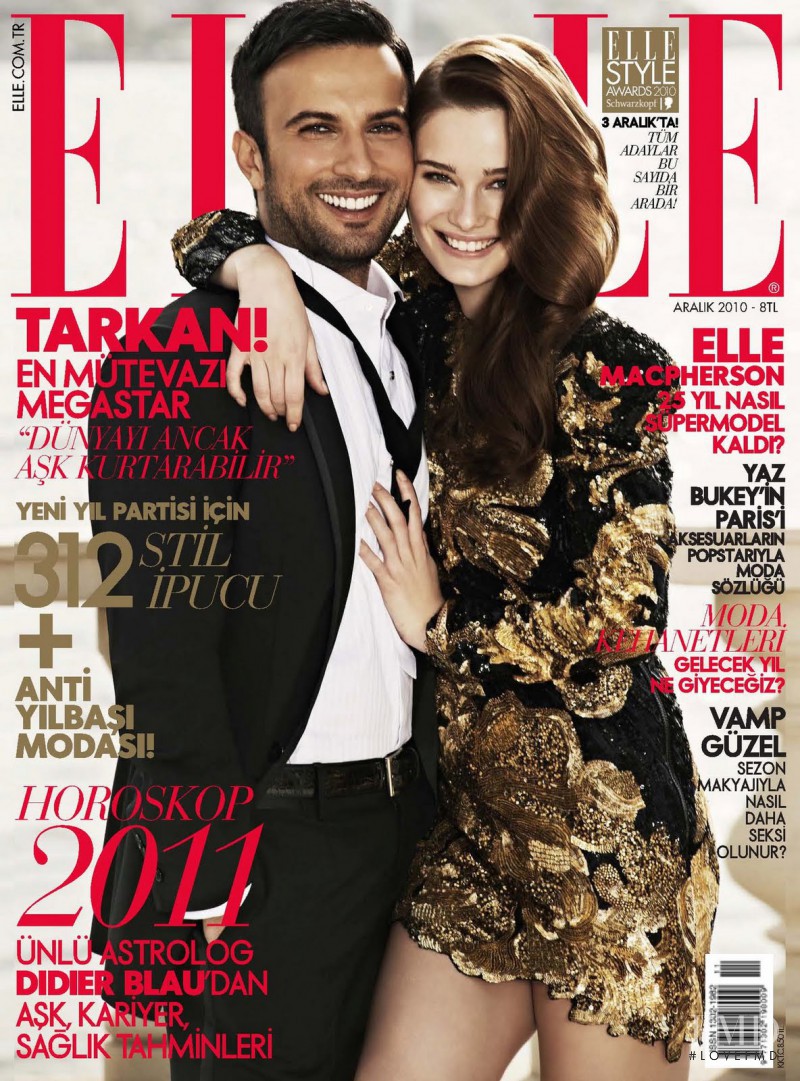 Tarkan featured on the Elle Turkey cover from December 2010