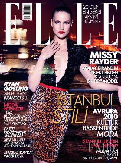 Missy Rayder featured on the Elle Turkey cover from January 2010