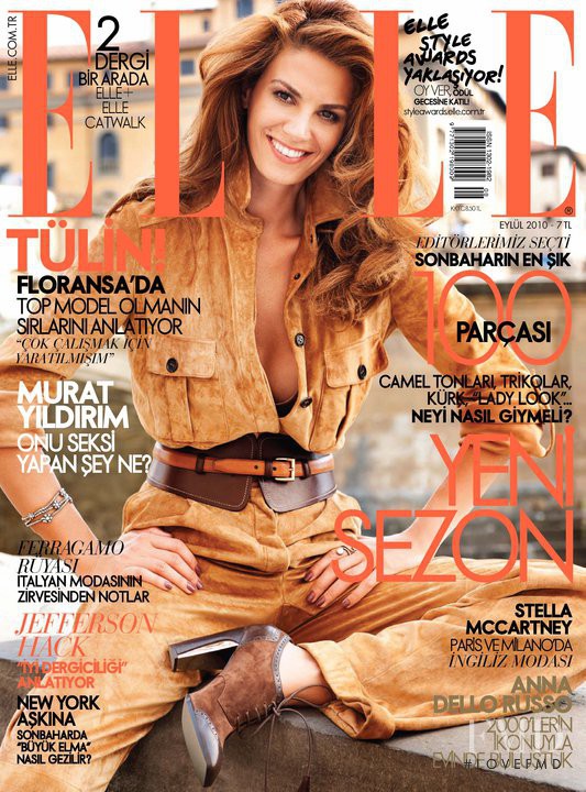 Tülin Sahin featured on the Elle Turkey cover from September 2010