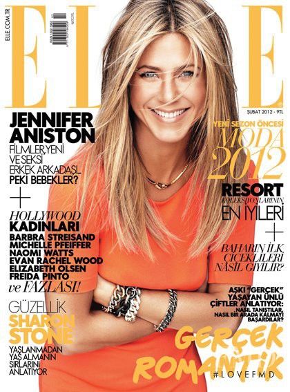 Jennifer Aniston featured on the Elle Turkey cover from February 2012