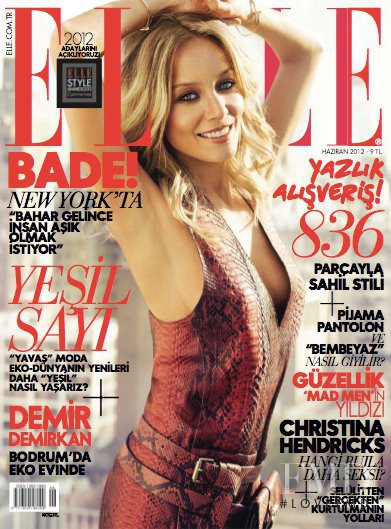 Bade Iscil featured on the Elle Turkey cover from June 2012