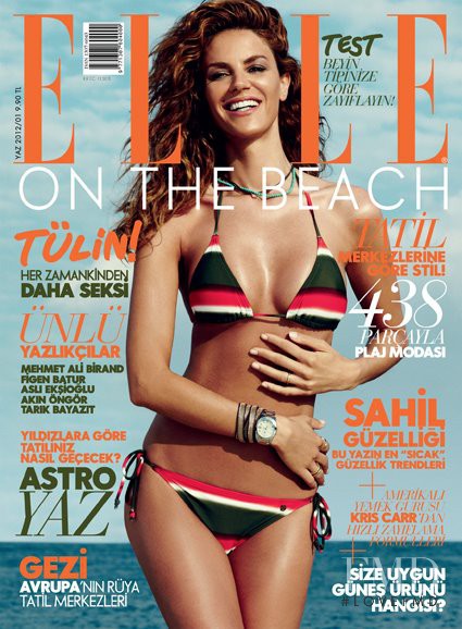 Tülin Sahin featured on the Elle Turkey cover from June 2012
