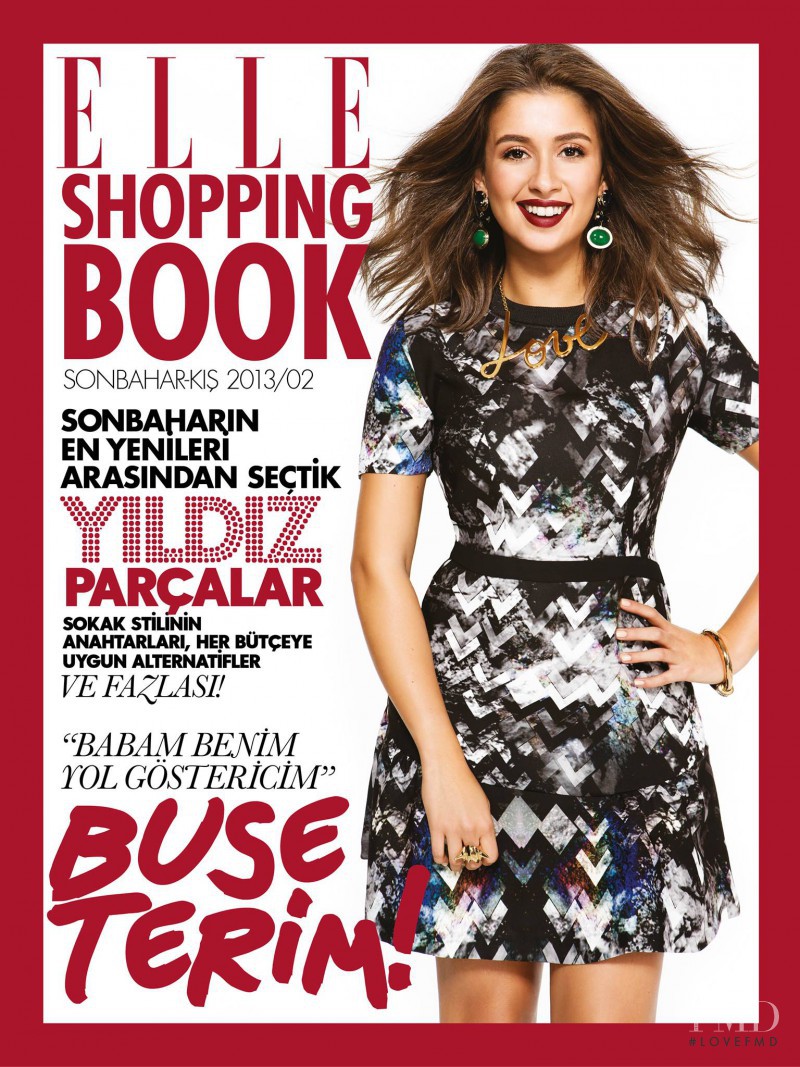 Buse Terim featured on the Elle Turkey cover from October 2013