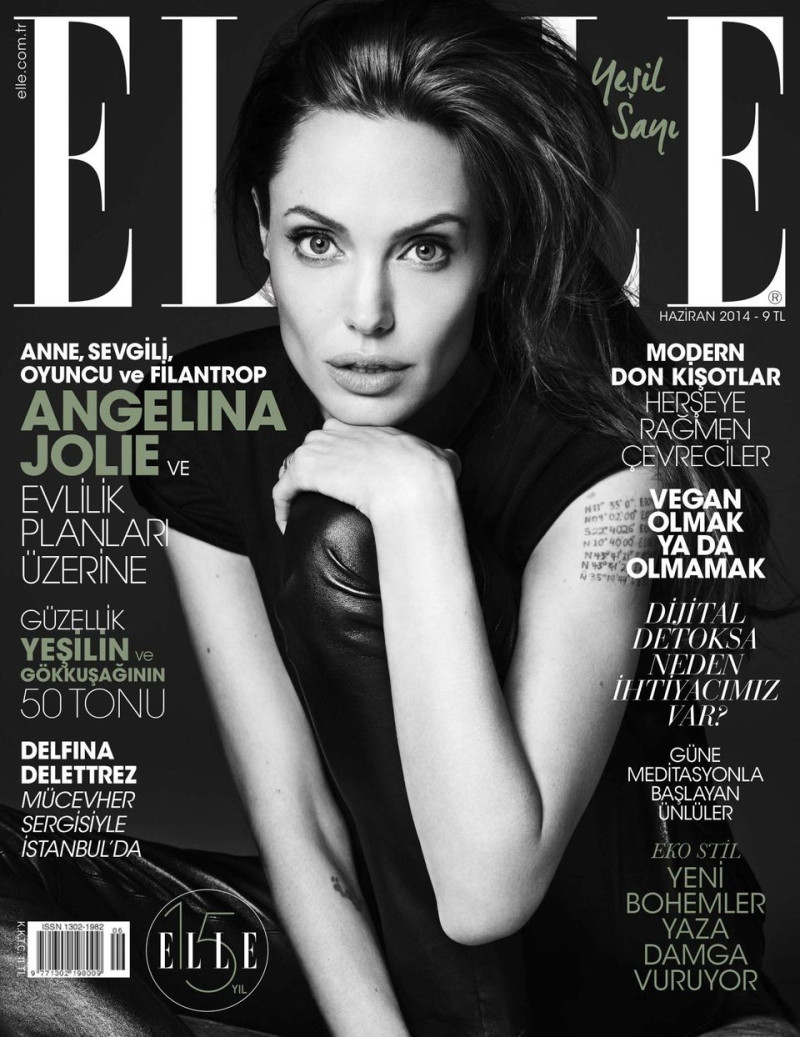 Angelina Jolie featured on the Elle Turkey cover from June 2014