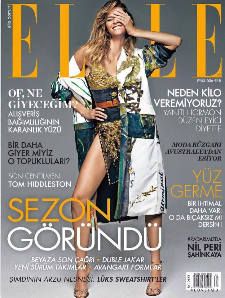 Flavia de Oliveira featured on the Elle Turkey cover from September 2016