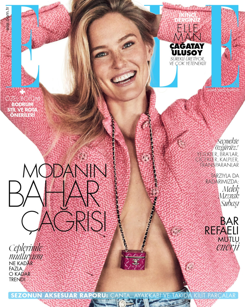 Bar Refaeli featured on the Elle Turkey cover from May 2023