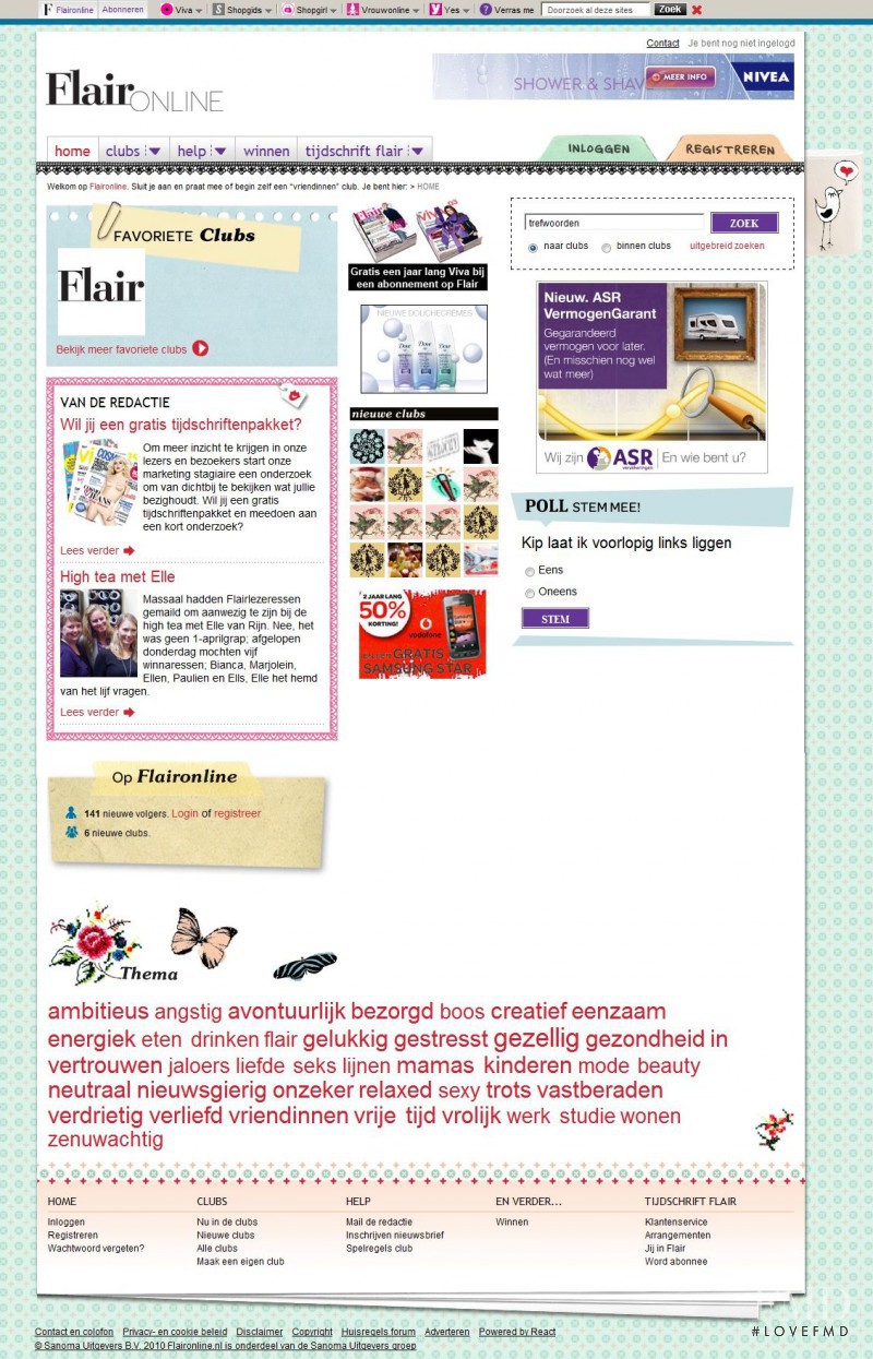  featured on the FlairOnline.nl screen from April 2010