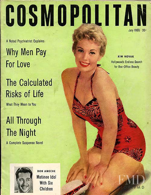  featured on the Cosmopolitan USA cover from July 1955