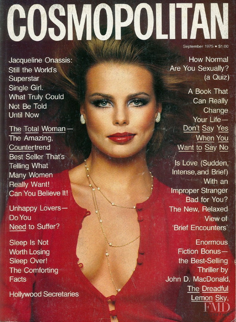 Margaux Hemingway featured on the Cosmopolitan USA cover from September 1975