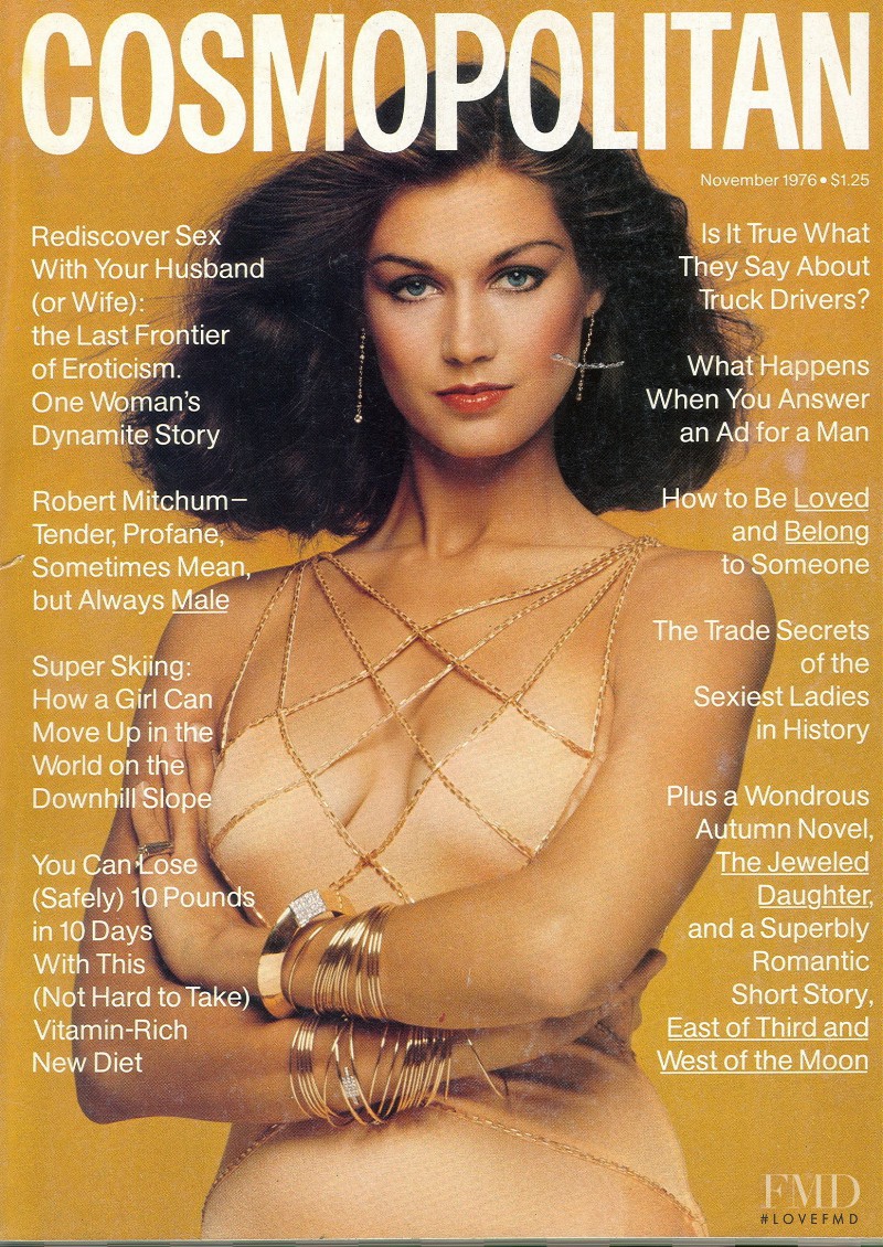 Clothilde featured on the Cosmopolitan USA cover from November 1976