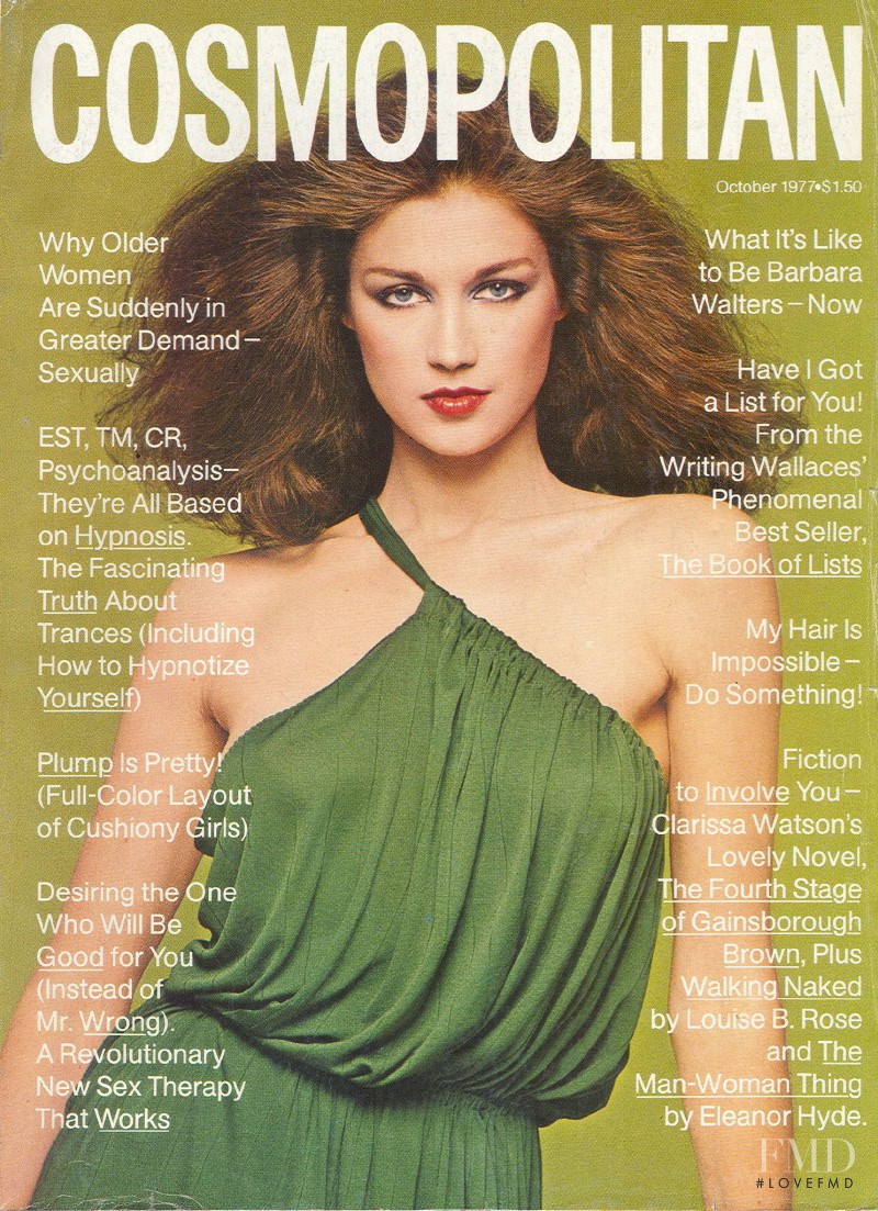 Clothilde featured on the Cosmopolitan USA cover from October 1977