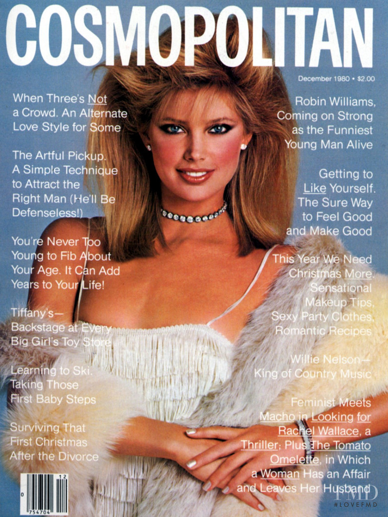 Kelly Emberg featured on the Cosmopolitan USA cover from December 1980