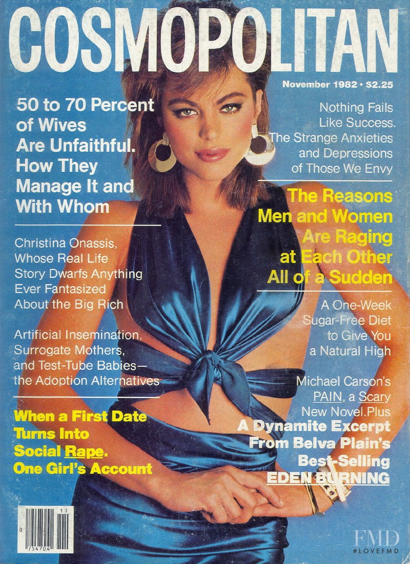 Lisa Vale featured on the Cosmopolitan USA cover from November 1982
