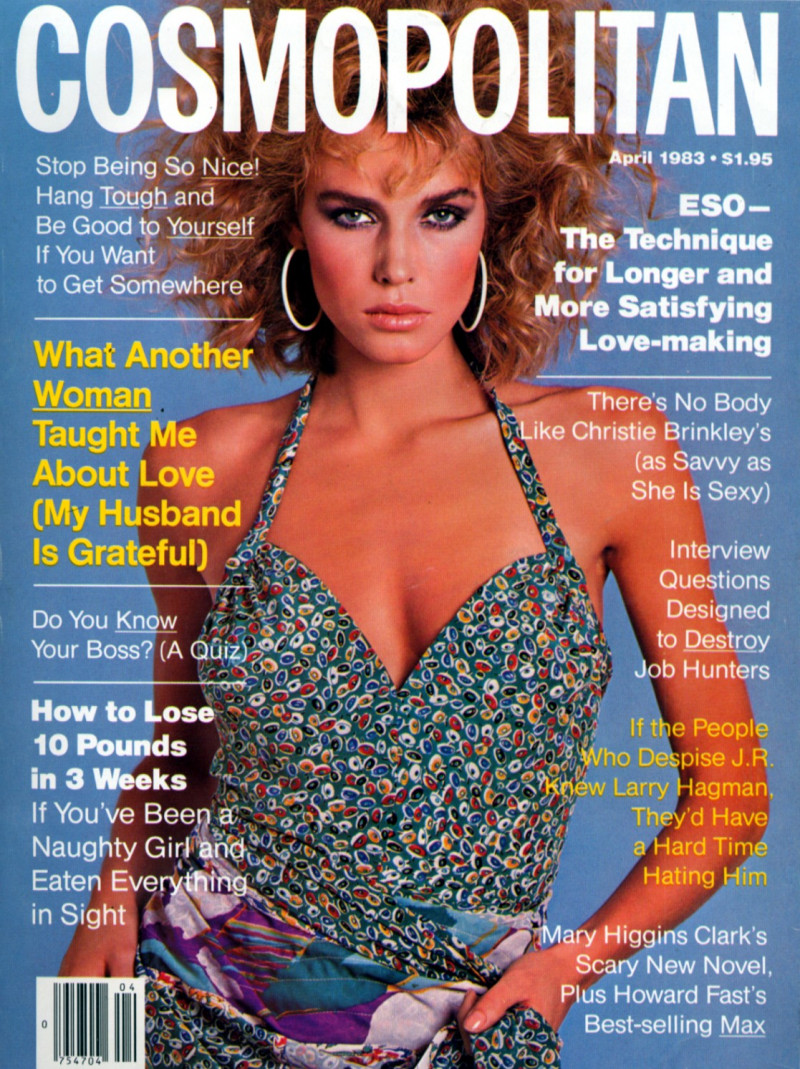 Anette Stai featured on the Cosmopolitan USA cover from April 1983