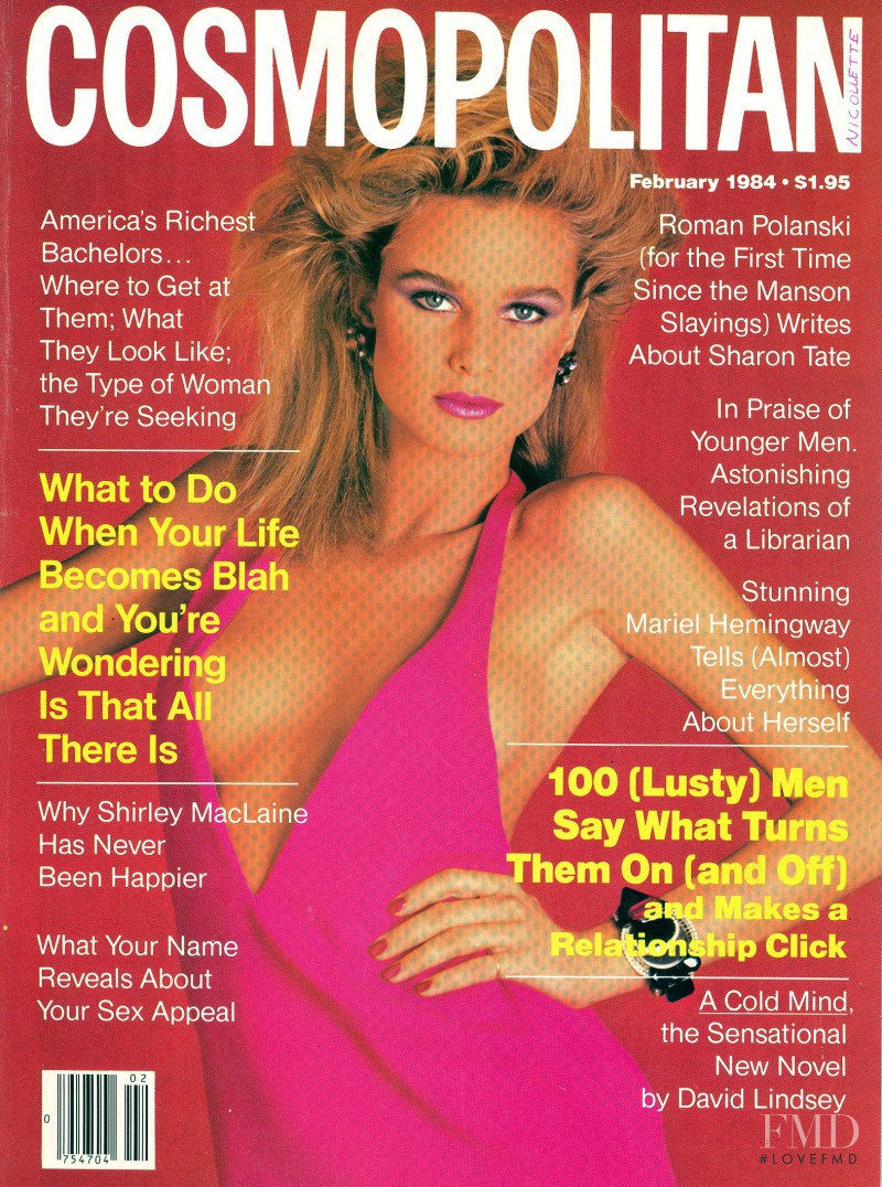 Nicollette featured on the Cosmopolitan USA cover from February 1984