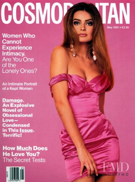 Paulina Porizkova featured on the Cosmopolitan USA cover from May 1991