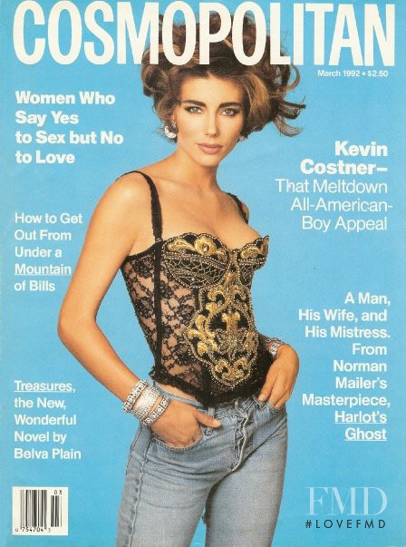 Jennifer Flavin featured on the Cosmopolitan USA cover from March 1992