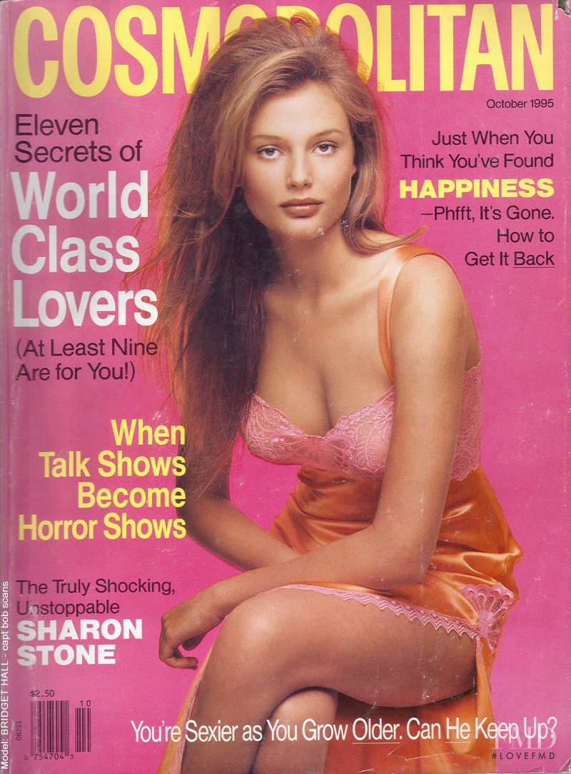 Bridget Hall featured on the Cosmopolitan USA cover from October 1995