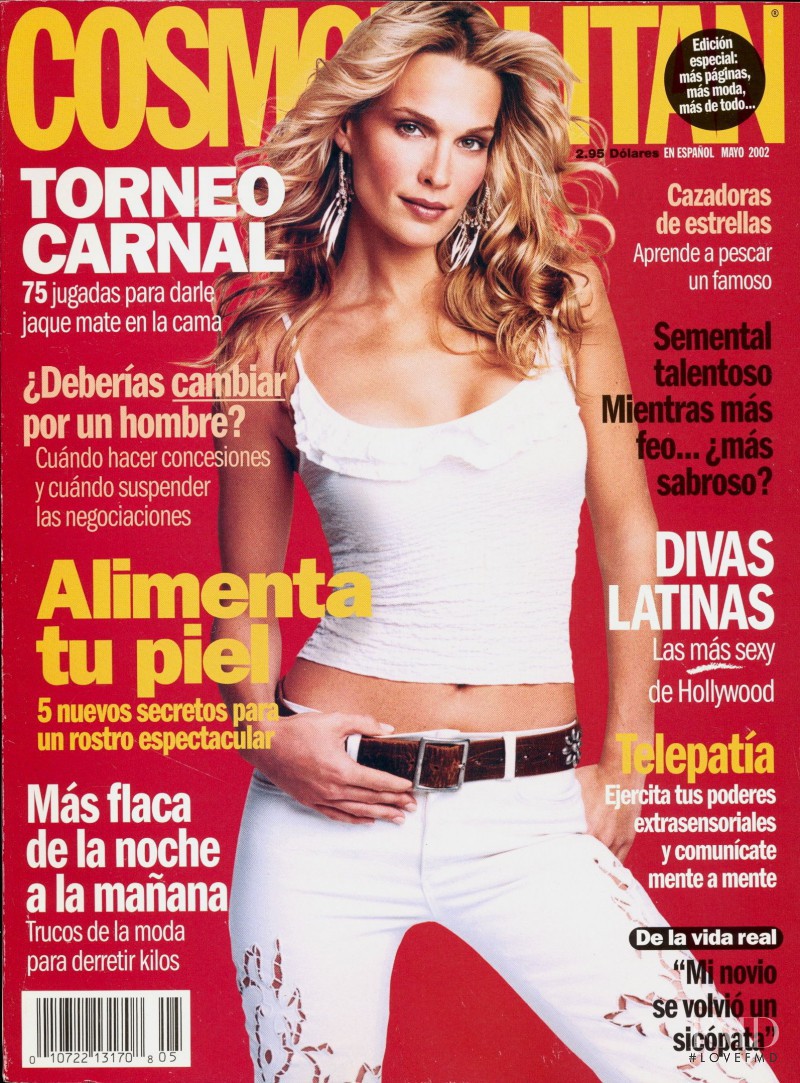 Molly Sims featured on the Cosmopolitan USA cover from May 2002