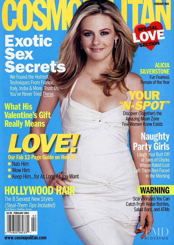Alicia Silverstone featured on the Cosmopolitan USA cover from February 2004