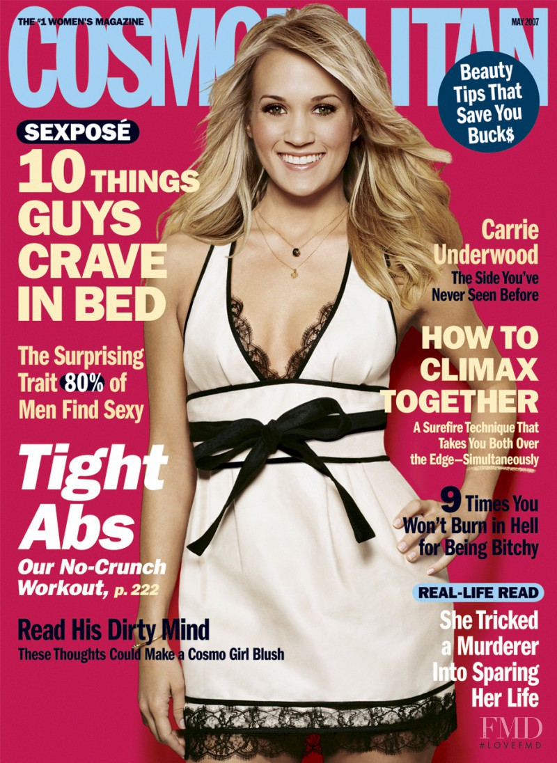 Carrie Underwood featured on the Cosmopolitan USA cover from May 2007