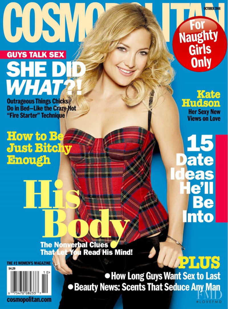 Kate Hudson featured on the Cosmopolitan USA cover from October 2008