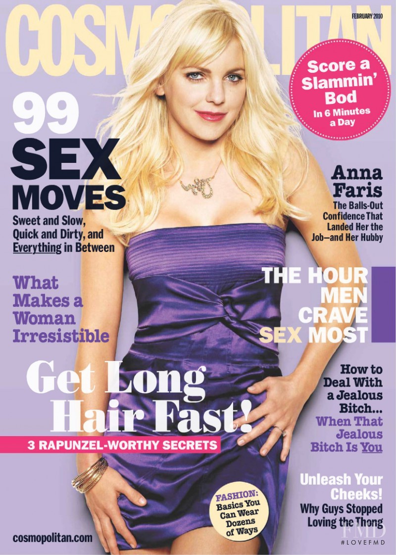 Anna Faris featured on the Cosmopolitan USA cover from February 2010