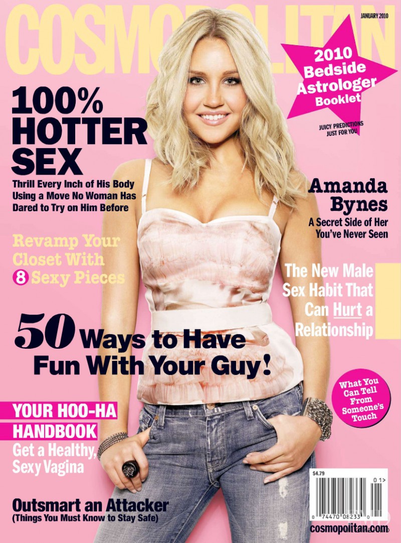 Amanda Bynes featured on the Cosmopolitan USA cover from January 2010