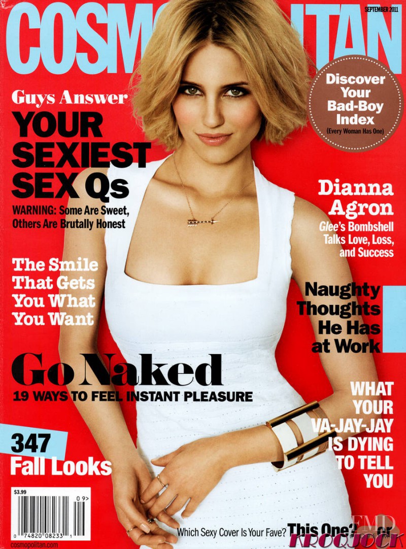 Dianna Agron featured on the Cosmopolitan USA cover from September 2011