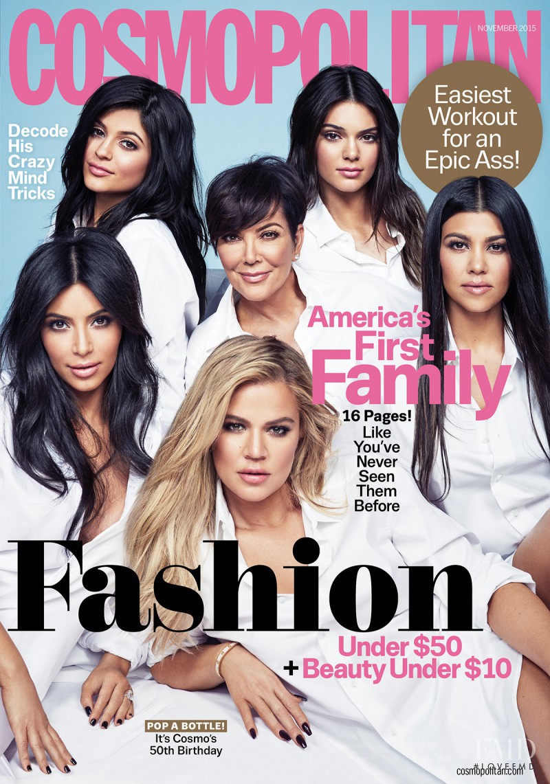 Kendall Jenner featured on the Cosmopolitan USA cover from November 2015