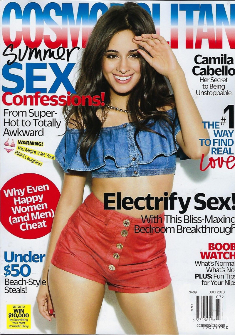 Camila Cabello featured on the Cosmopolitan USA cover from July 2018