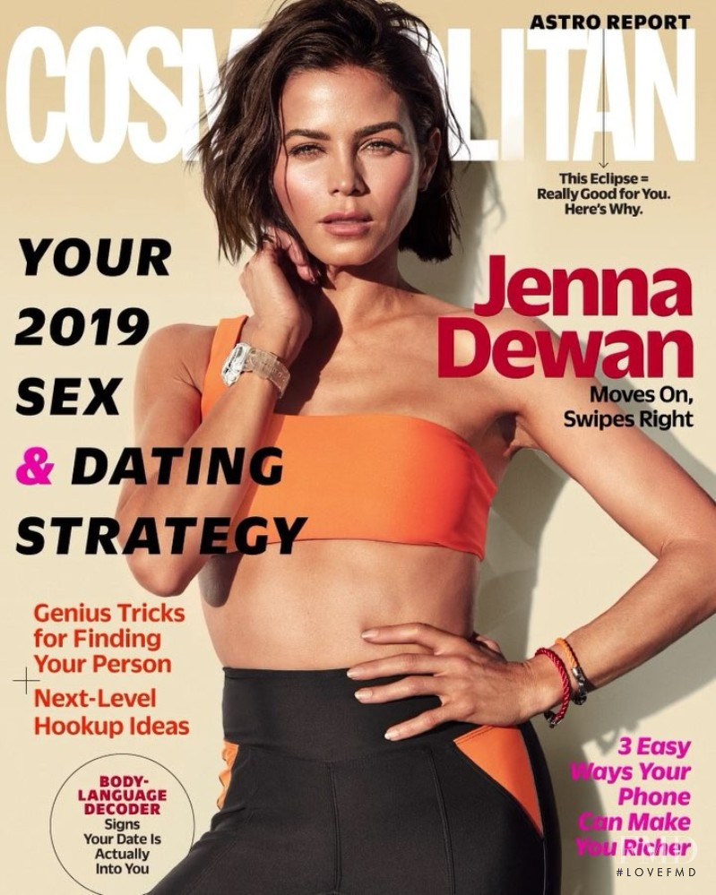 Jenna Dewan featured on the Cosmopolitan USA cover from January 2019