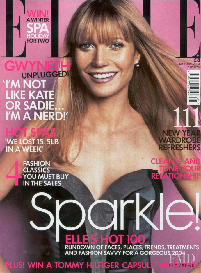 Gwyneth Paltrow featured on the Elle UK cover from January 2004