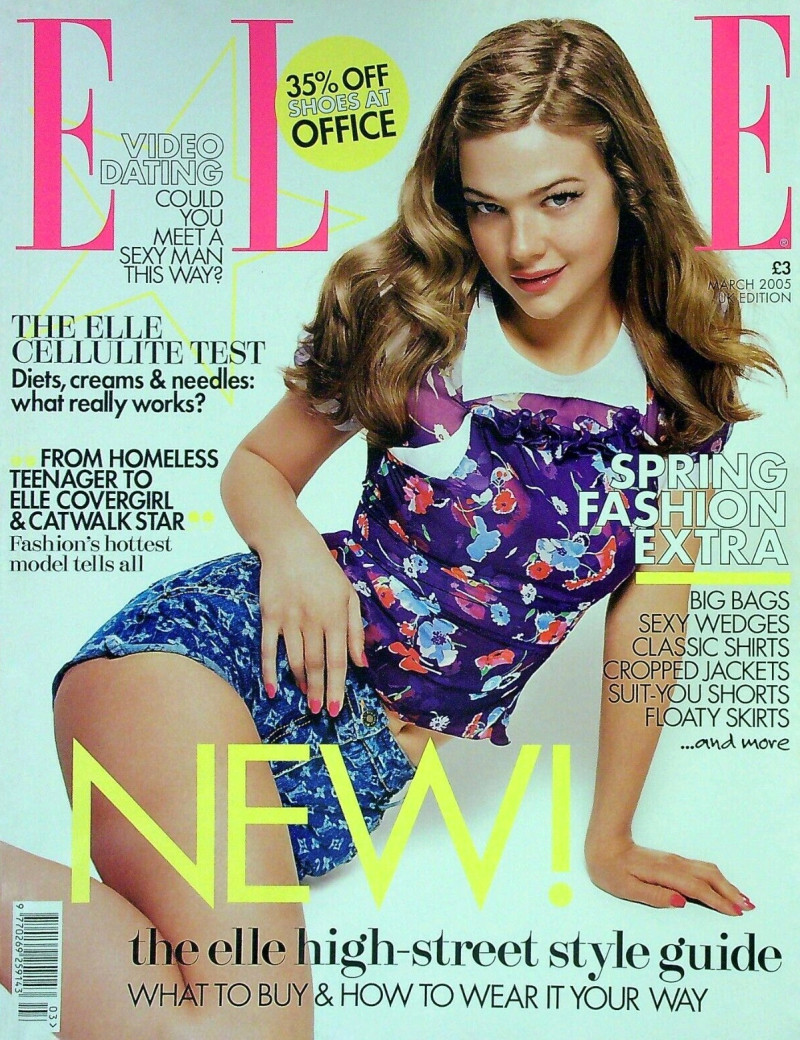 Susan Eldridge featured on the Elle UK cover from March 2005