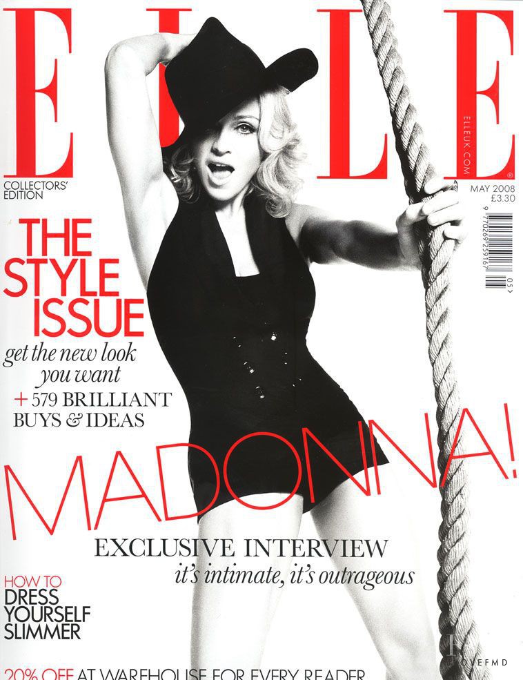 Madonna featured on the Elle UK cover from May 2008