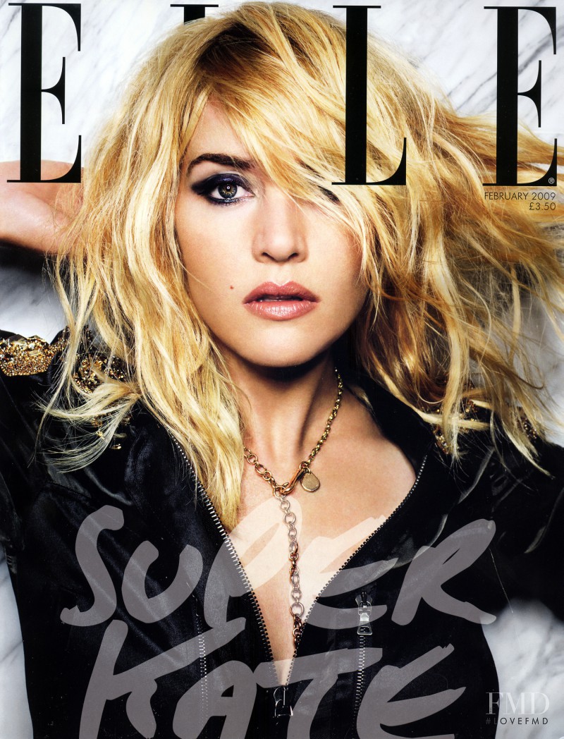 Kate Winslet featured on the Elle UK cover from February 2009