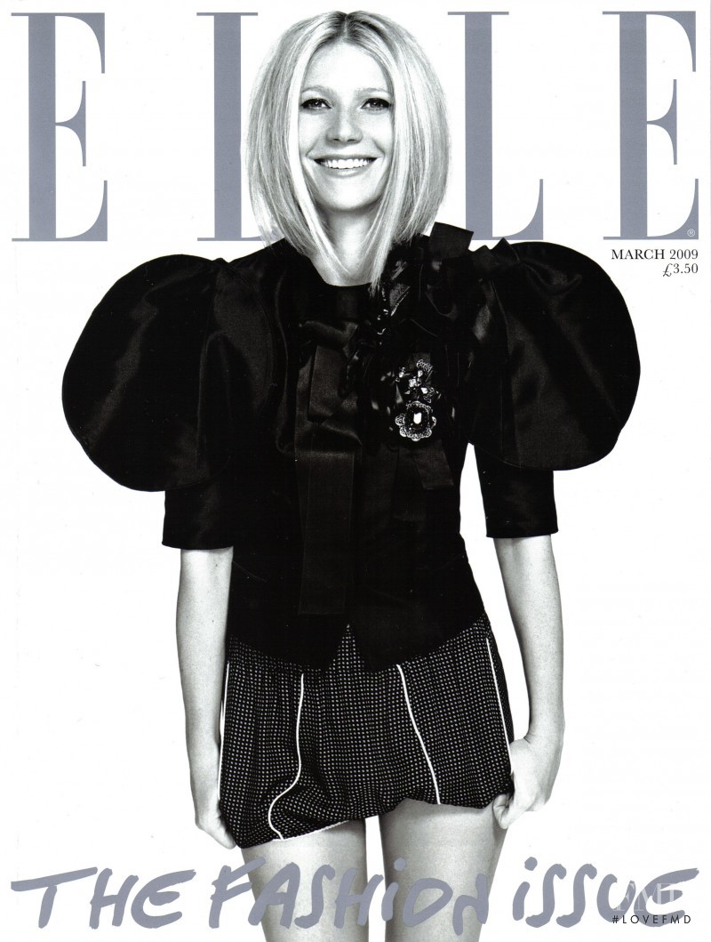 Gwyneth Paltrow featured on the Elle UK cover from March 2009