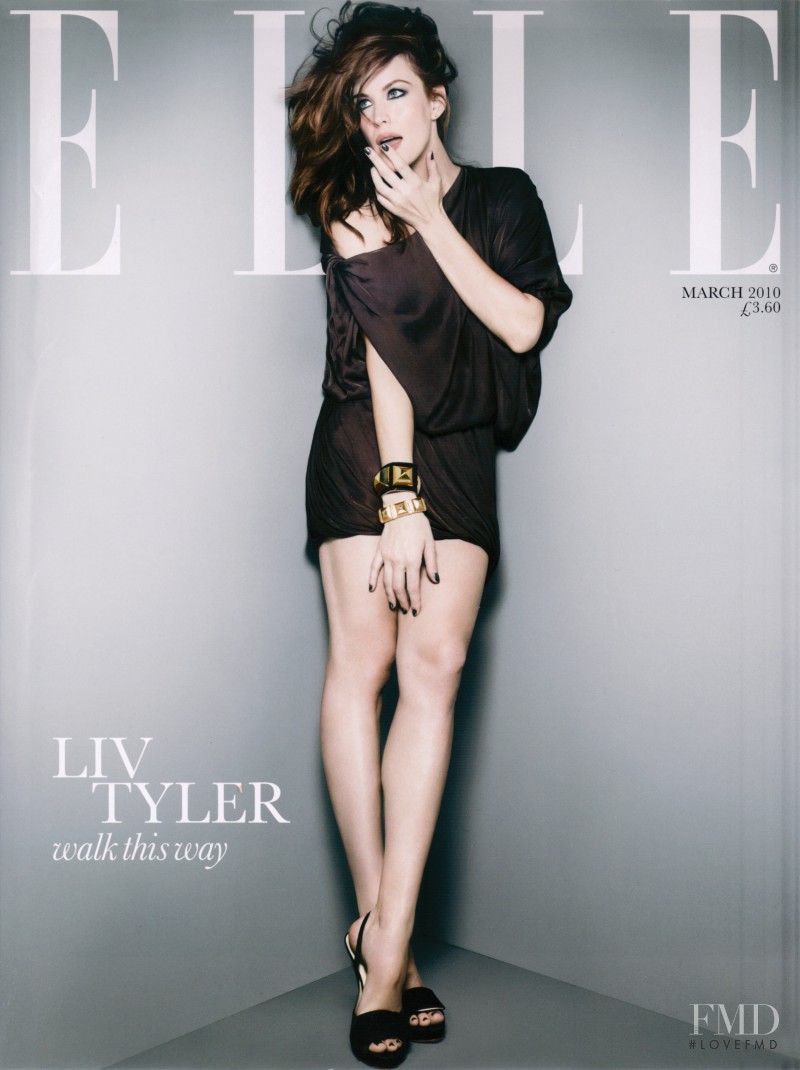 Liv Tyler featured on the Elle UK cover from March 2010